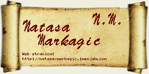 Nataša Markagić vizit kartica
